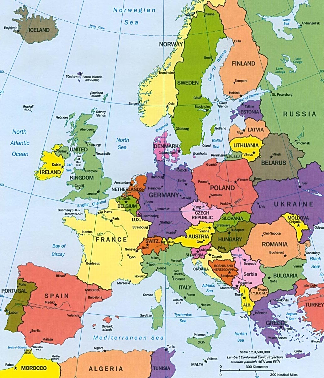 Map of Europe